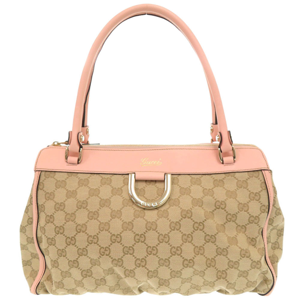 GUCCI Handbag 189831 GG canvas, leather beige Abbey Women