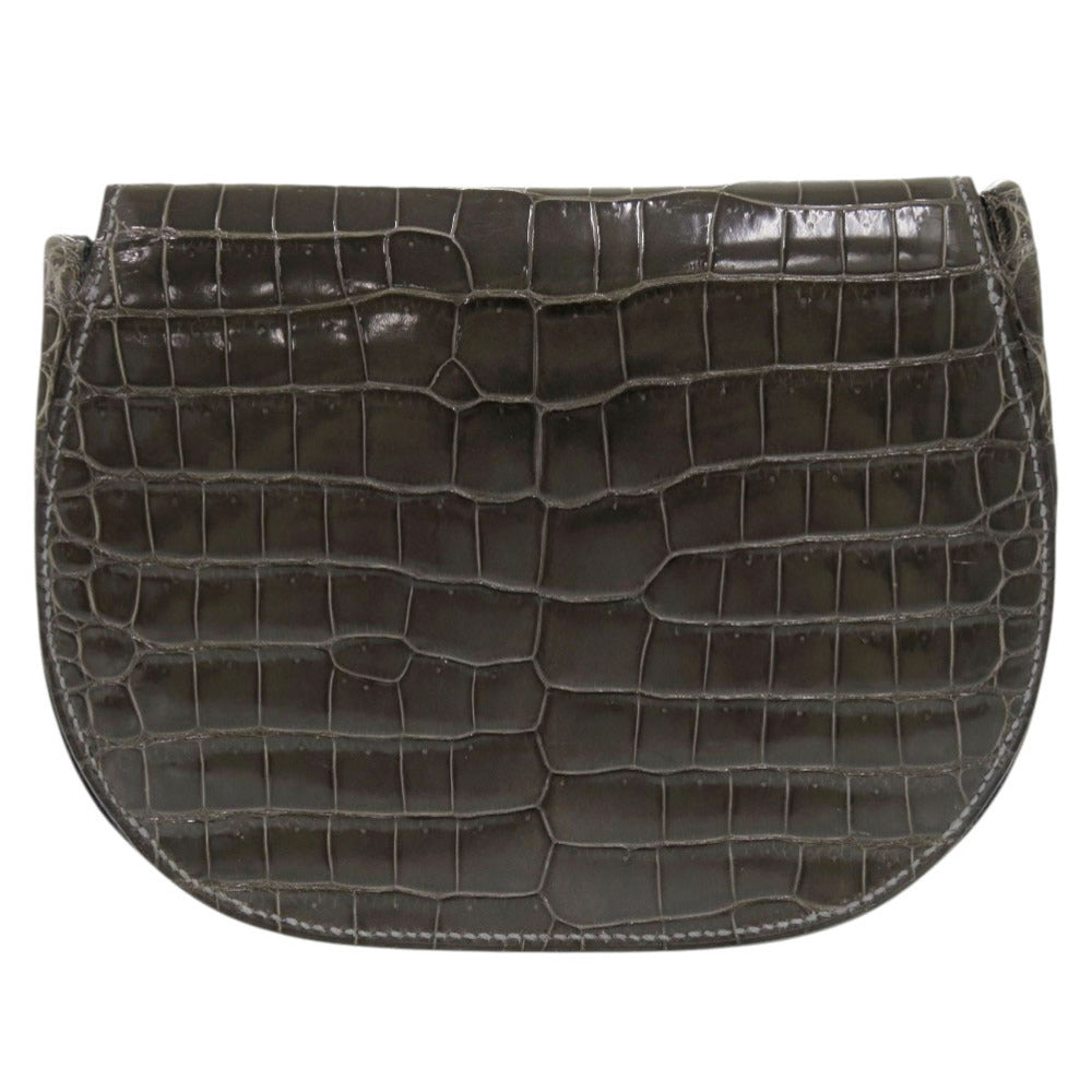 HERMES Shoulder Bag Polosus Gray type Paula Women