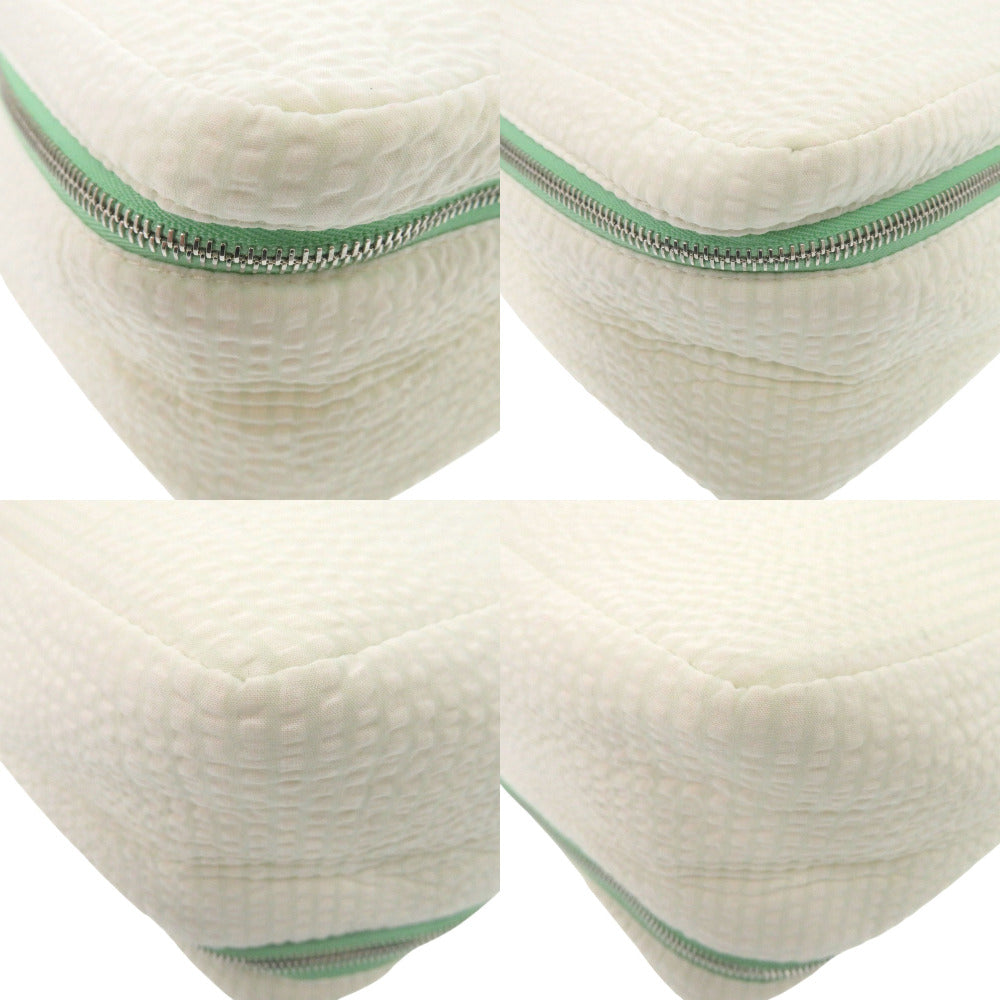 HERMES Pouch cotton white Cabriole Togo MM Women