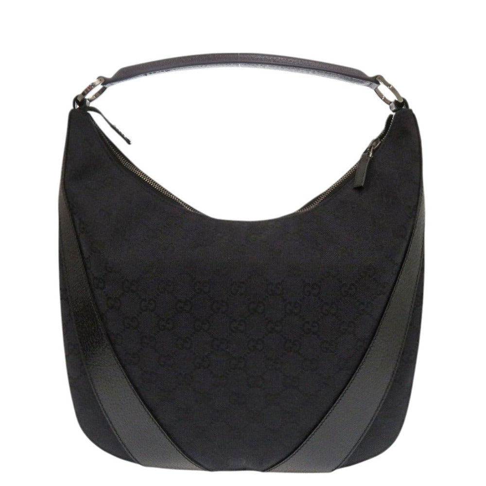 GUCCI Handbag 124357 002214 GG canvas, leather black One Shoulder Bag Women
