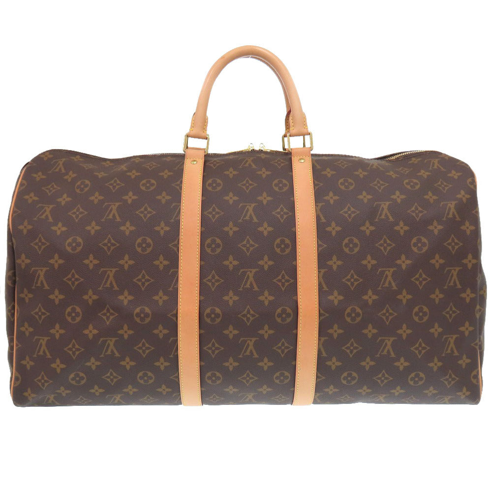 LOUIS VUITTON Boston Duffel bag Monogram canvas Brown Monogram New Keepall 55