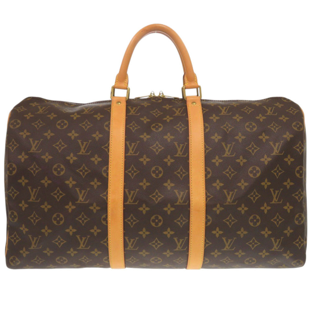 LOUIS VUITTON Boston Duffel bag Monogram canvas Brown Monogram Keepall 50