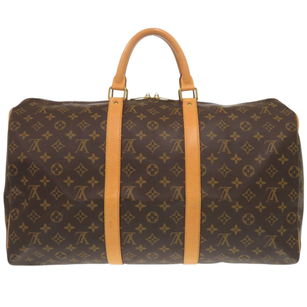  LOUIS VUITTON Boston Duffel bag Monogram canvas Brown Monogram Keepall 50