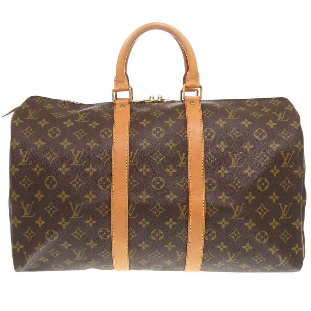 LOUIS VUITTON Boston Duffel bag Monogram canvas Brown Monogram Keepall 45