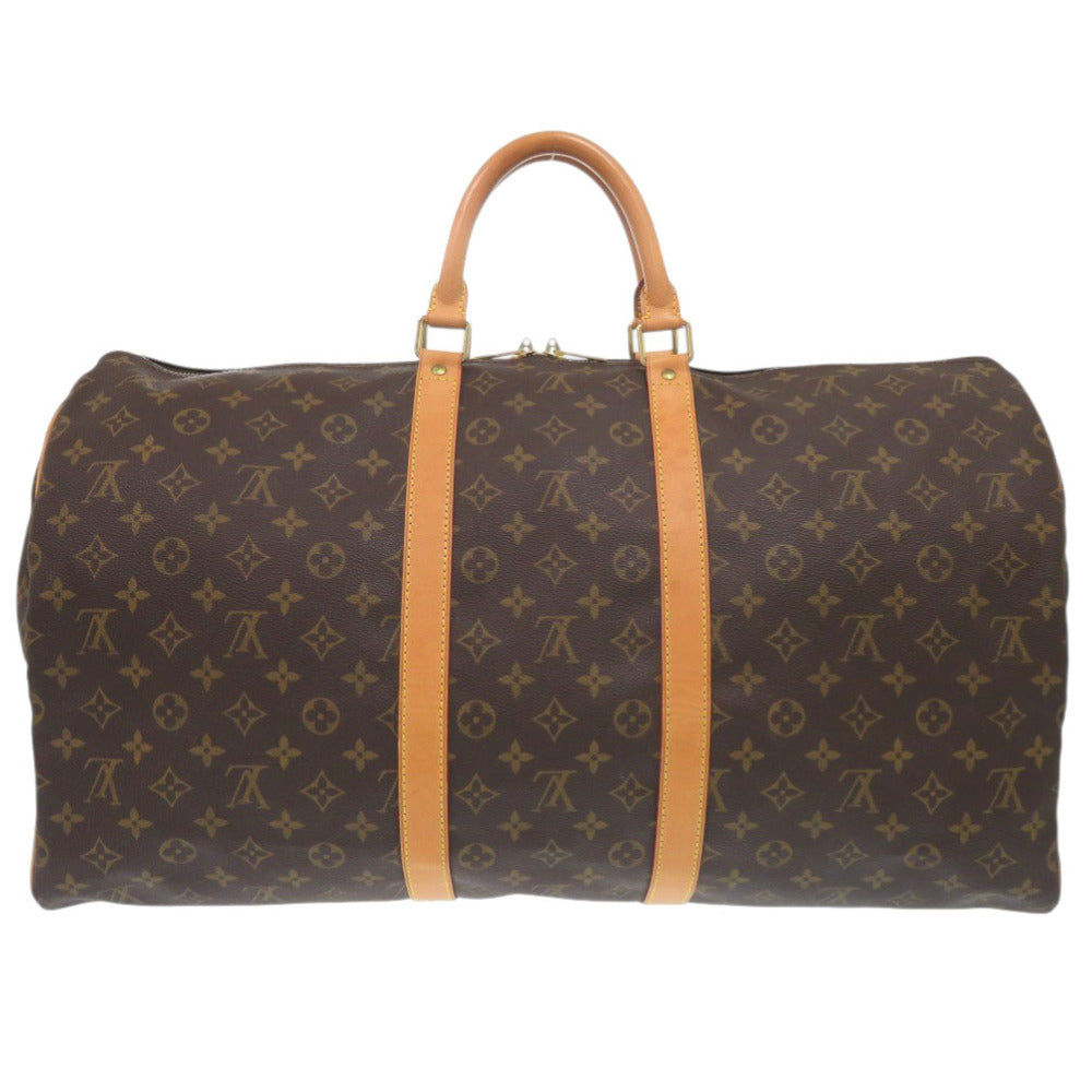 LOUIS VUITTON Boston Duffel bag Monogram canvas Brown Monogram Keepall 55