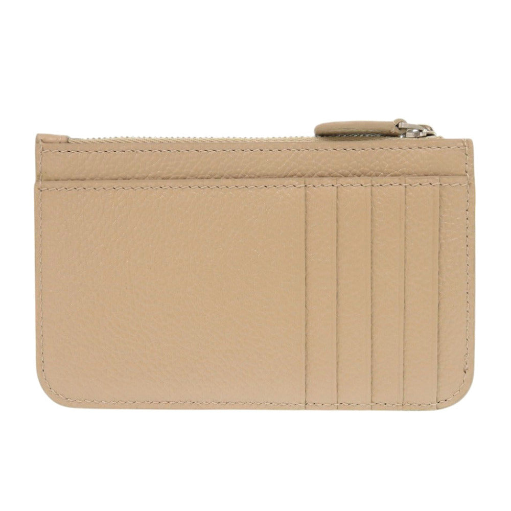 BALENCIAGA Card Case 637130 leather beige