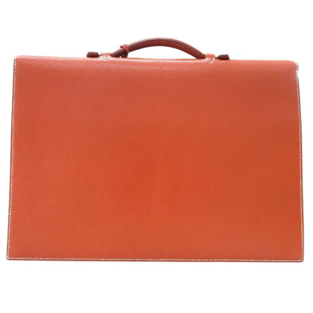 HERMES Business bag Buffl Brown Kirius Women