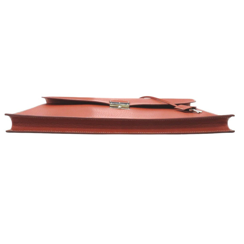HERMES Business bag Buffl Brown Kirius Women