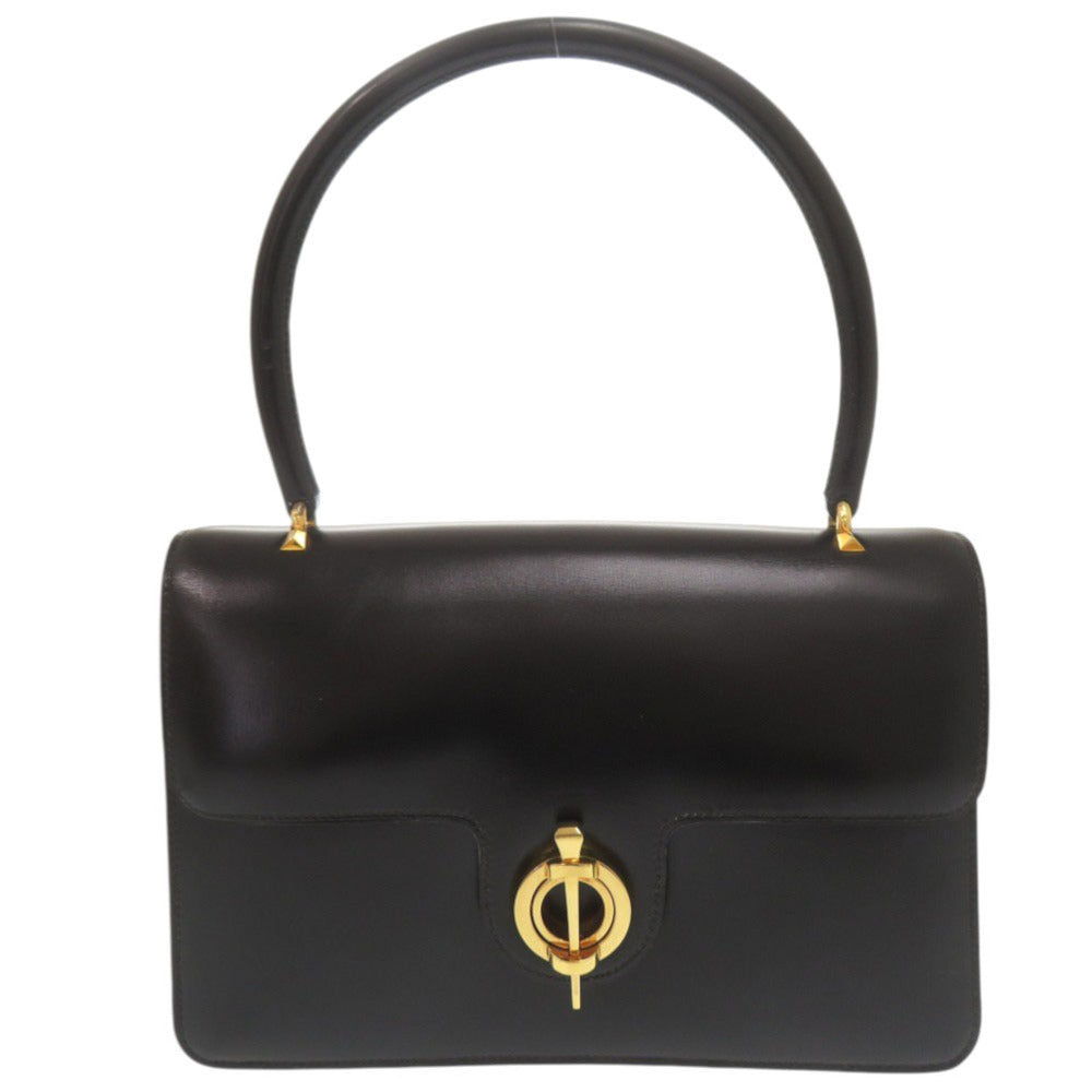 HERMES Handbag leather black