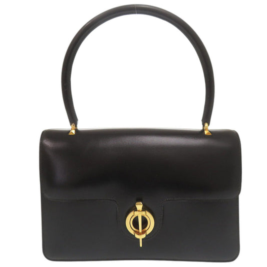 HERMES Handbag leather black