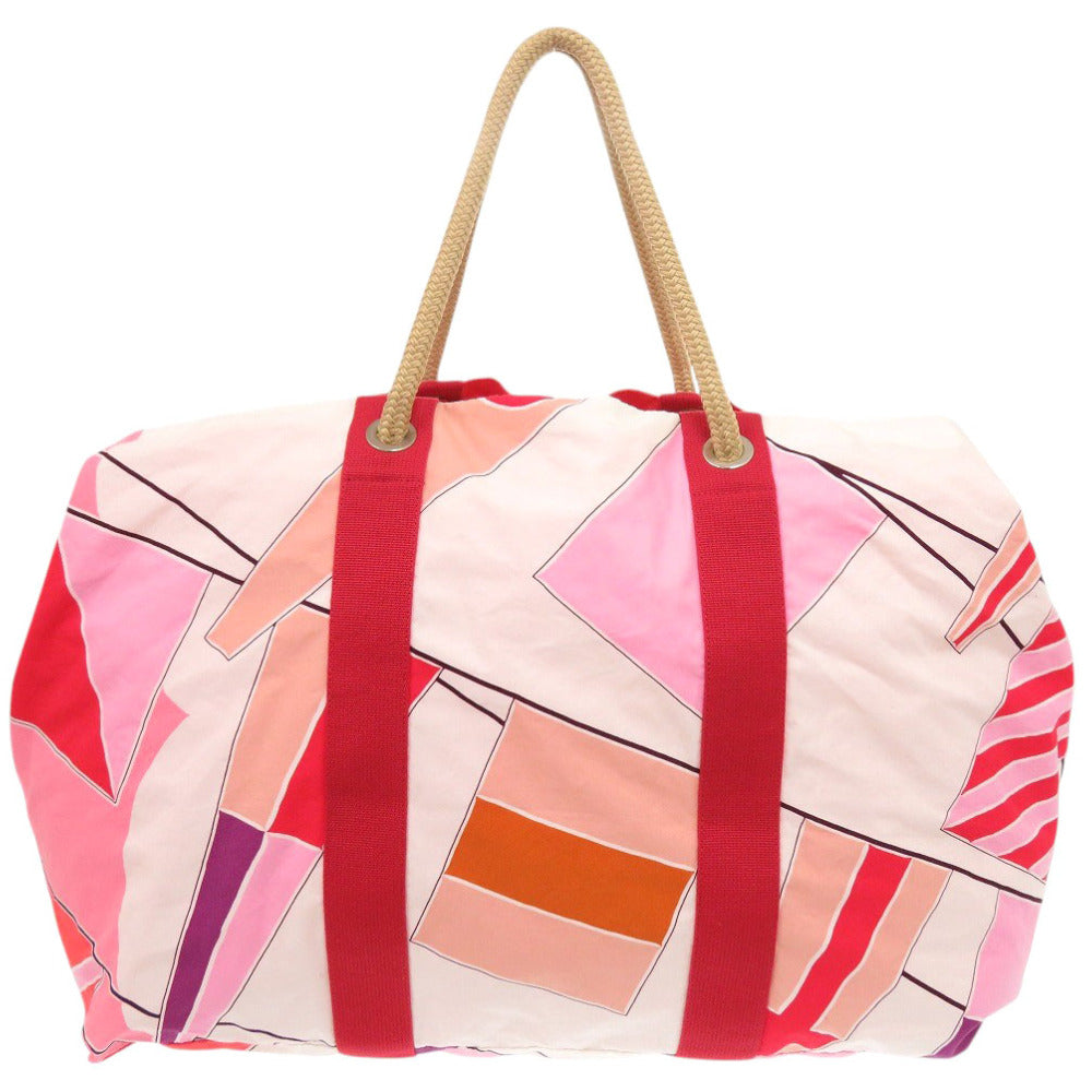 HERMES Tote Bag cotton multicolor