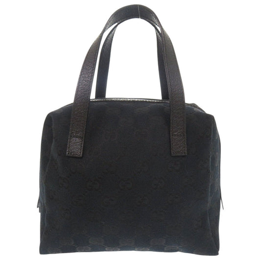 GUCCI Handbag 124542 GG canvas, leather black Women