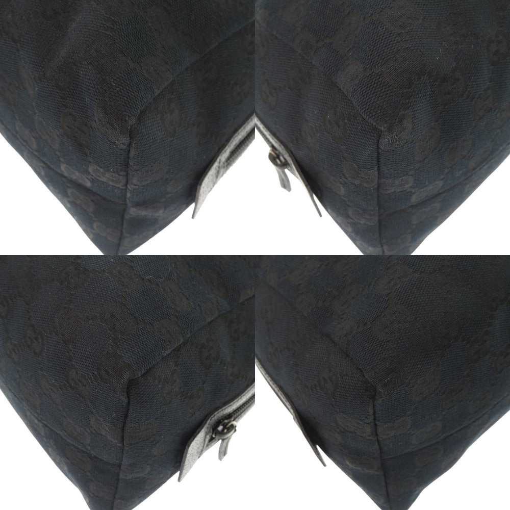 GUCCI Handbag 124542 GG canvas, leather black Women