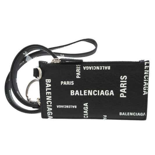 BALENCIAGA Card Case 594548 leather black