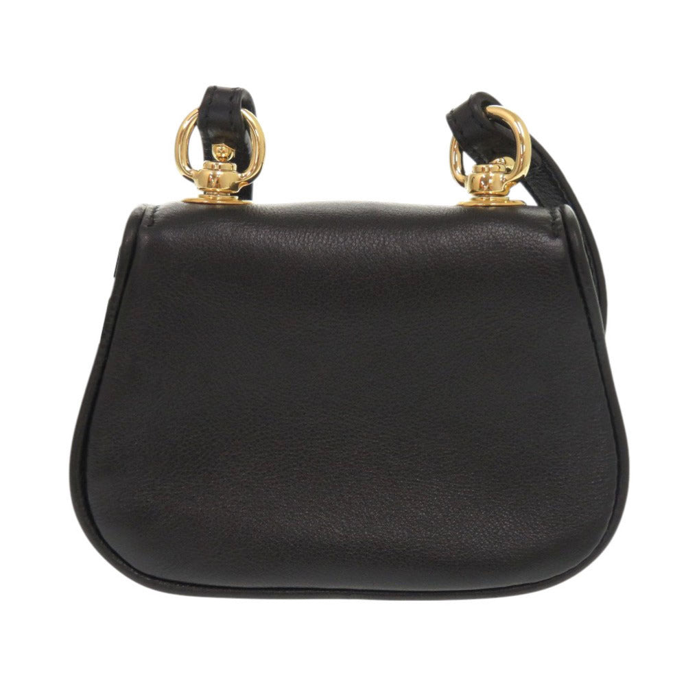 GUCCI Shoulder Bag 698635 leather black Shoulder pouch Blondy Women