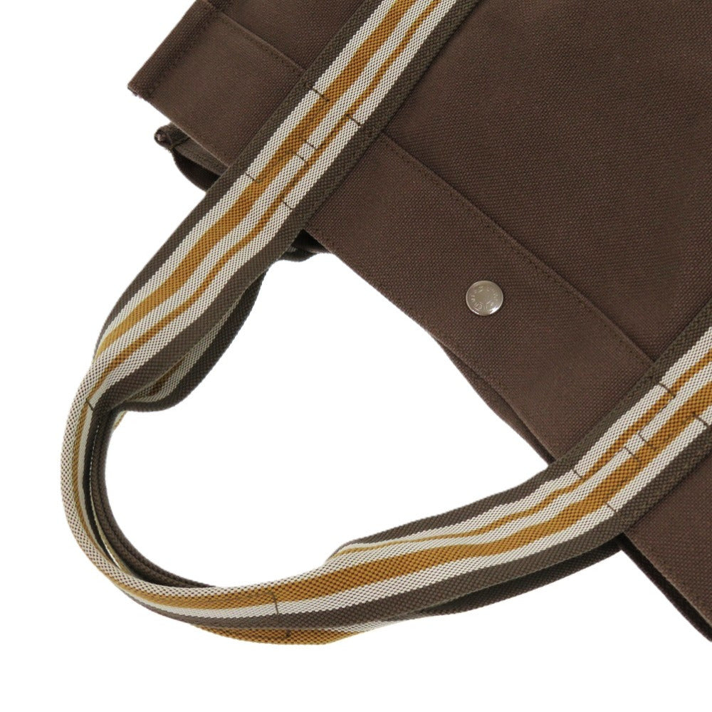 HERMES Tote Bag 2201-20 canvas Brown Sac de Platage