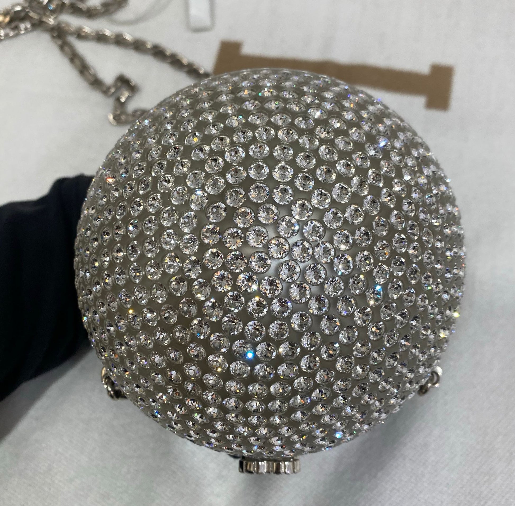 Chanel Runway Round Crystal Ball evening bag