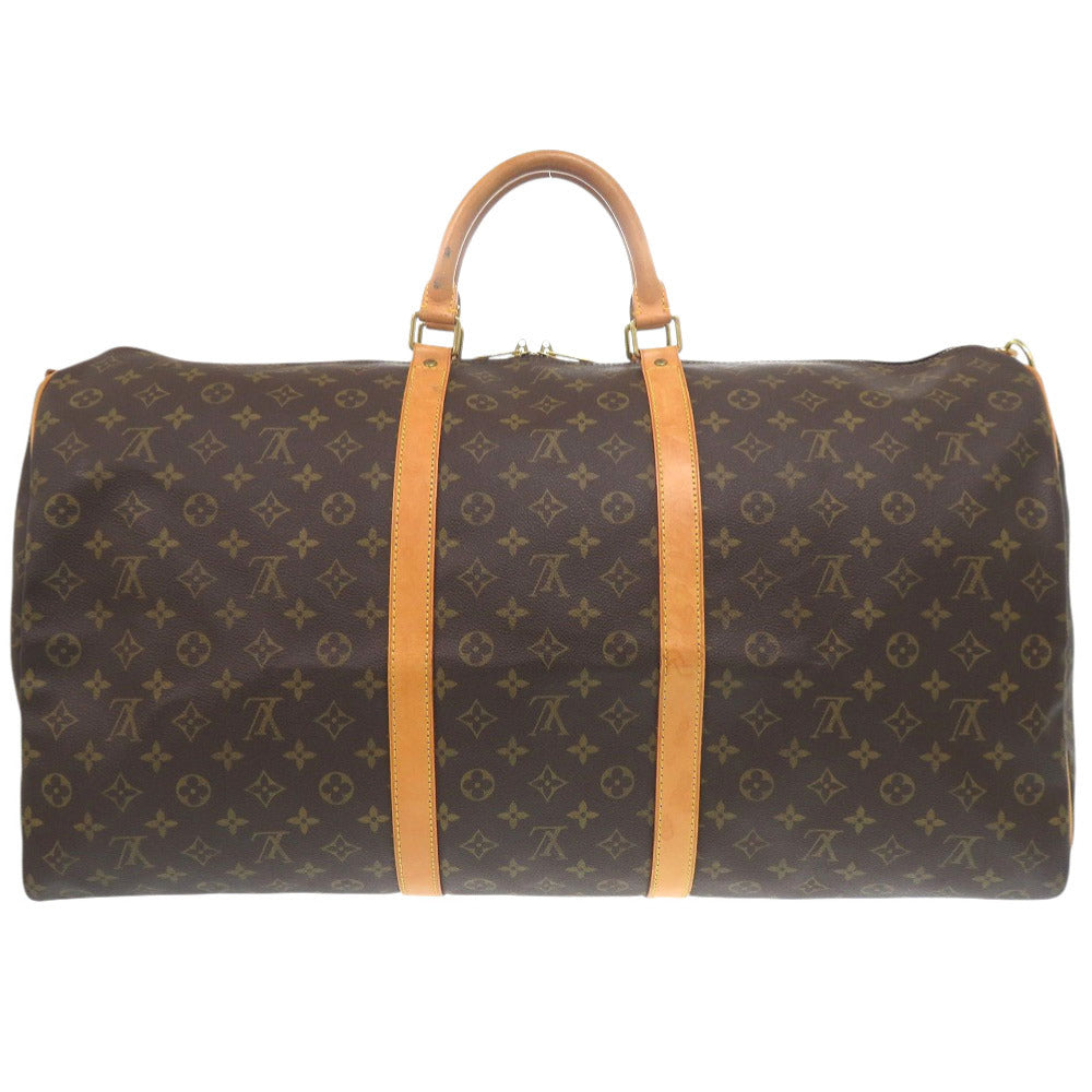 LOUIS VUITTON Boston Duffel bag Monogram canvas Brown Monogram Keepall bandouliere60