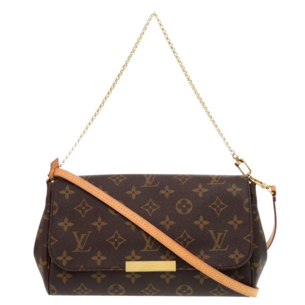 LOUIS VUITTON Shoulder Bag Monogram canvas Brown Monogram Favorit PM