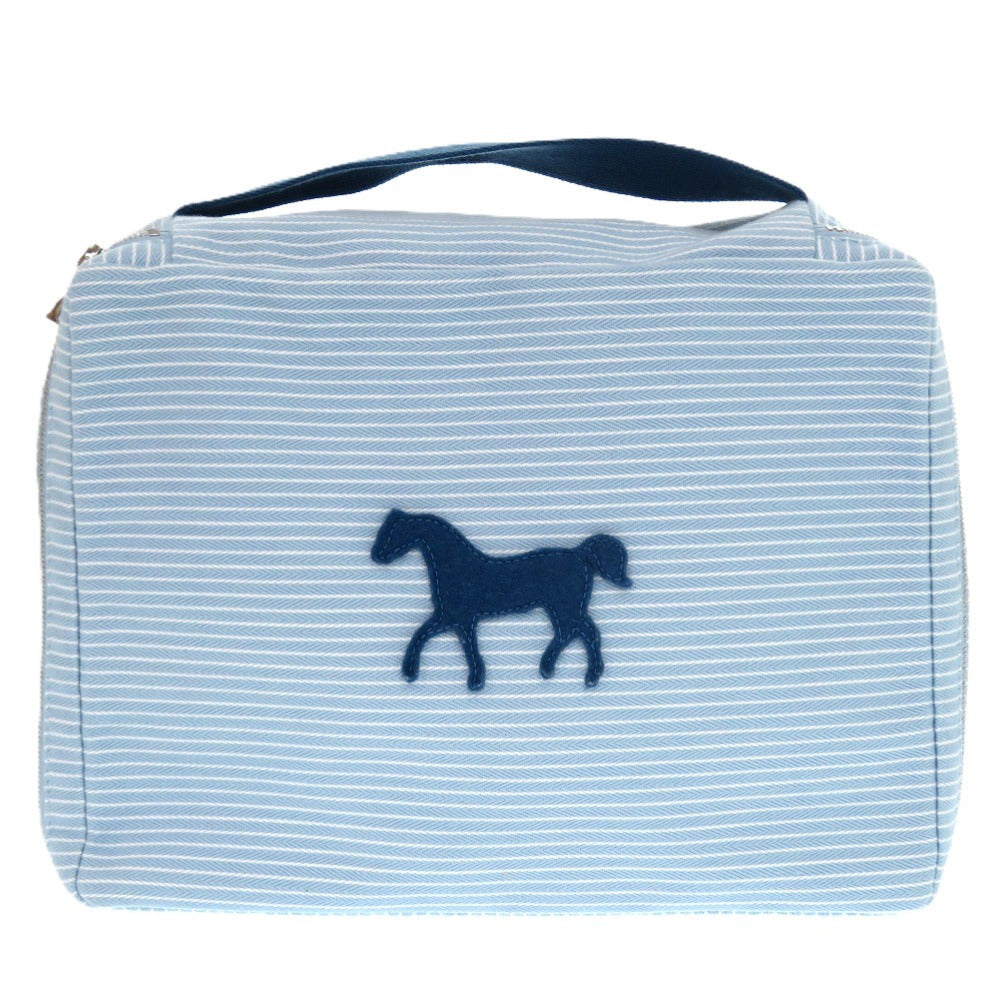 HERMES Pouch cotton white Cabriole Togo MM
