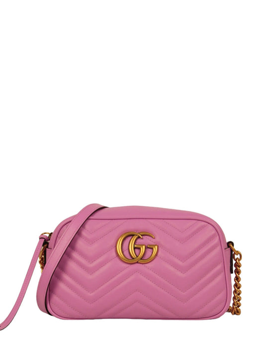Gucci NEW Purple GG Small Marmont Crossbody Bag