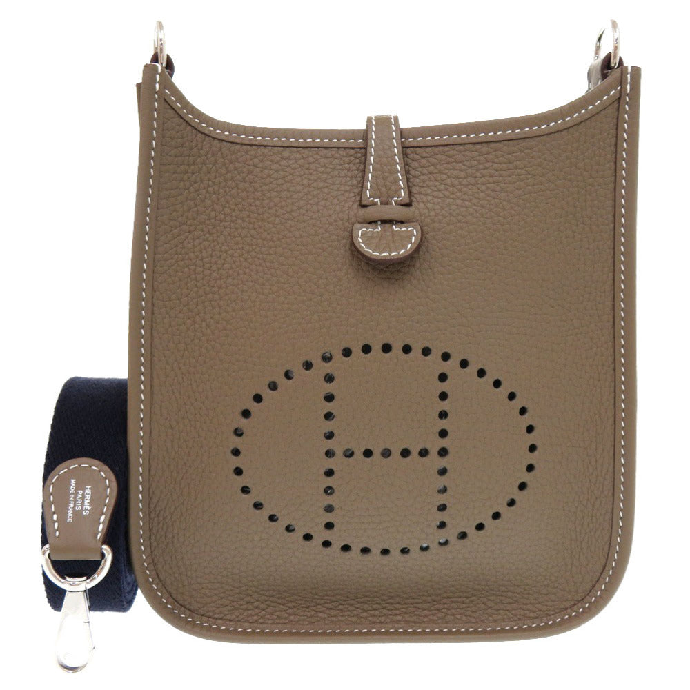 HERMES Shoulder Bag Taurillon Clemence Etope Evelyn TPM Amazone
