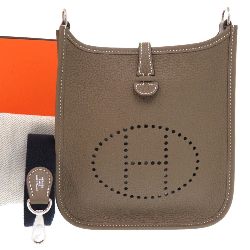 HERMES Shoulder Bag Taurillon Clemence Etope Evelyn TPM Amazone