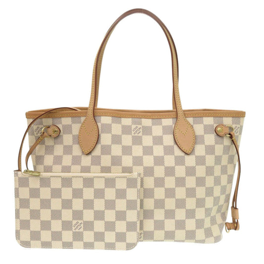 LOUIS VUITTON Tote Bag Damier Azur Canvas white Damier Azur Never full PM