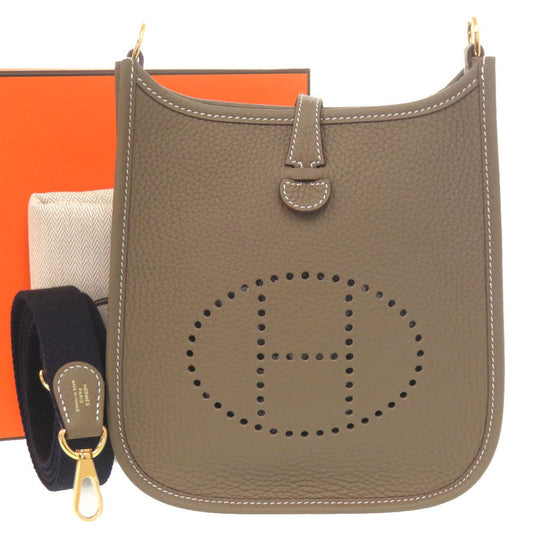 HERMES Shoulder Bag Taurillon Clemence Etope Evelyn TPM Amazone