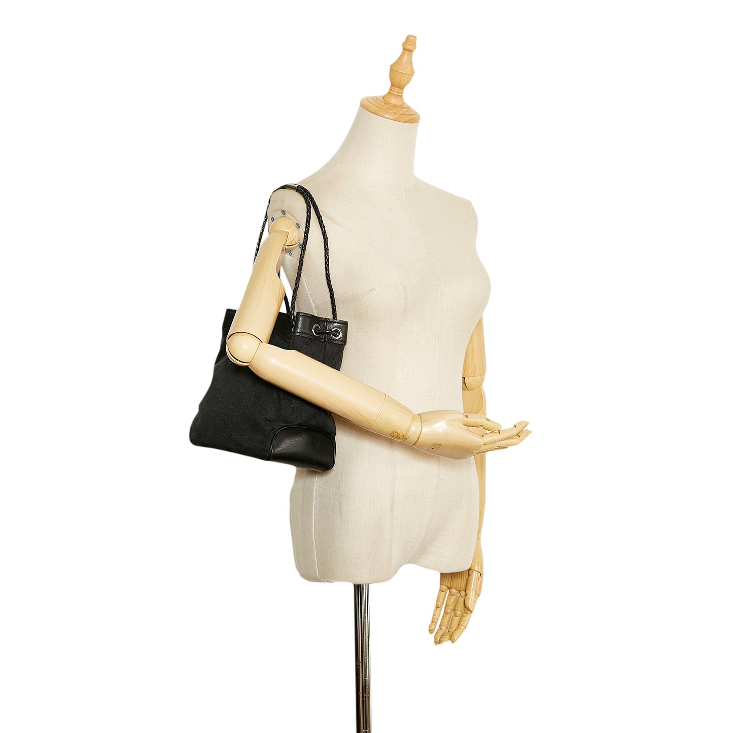 Gucci Leather Canvas Tote