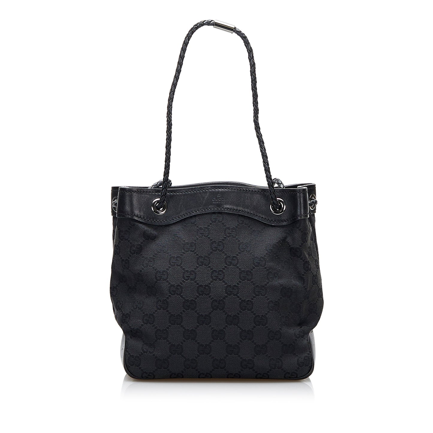 Gucci Leather Canvas Tote