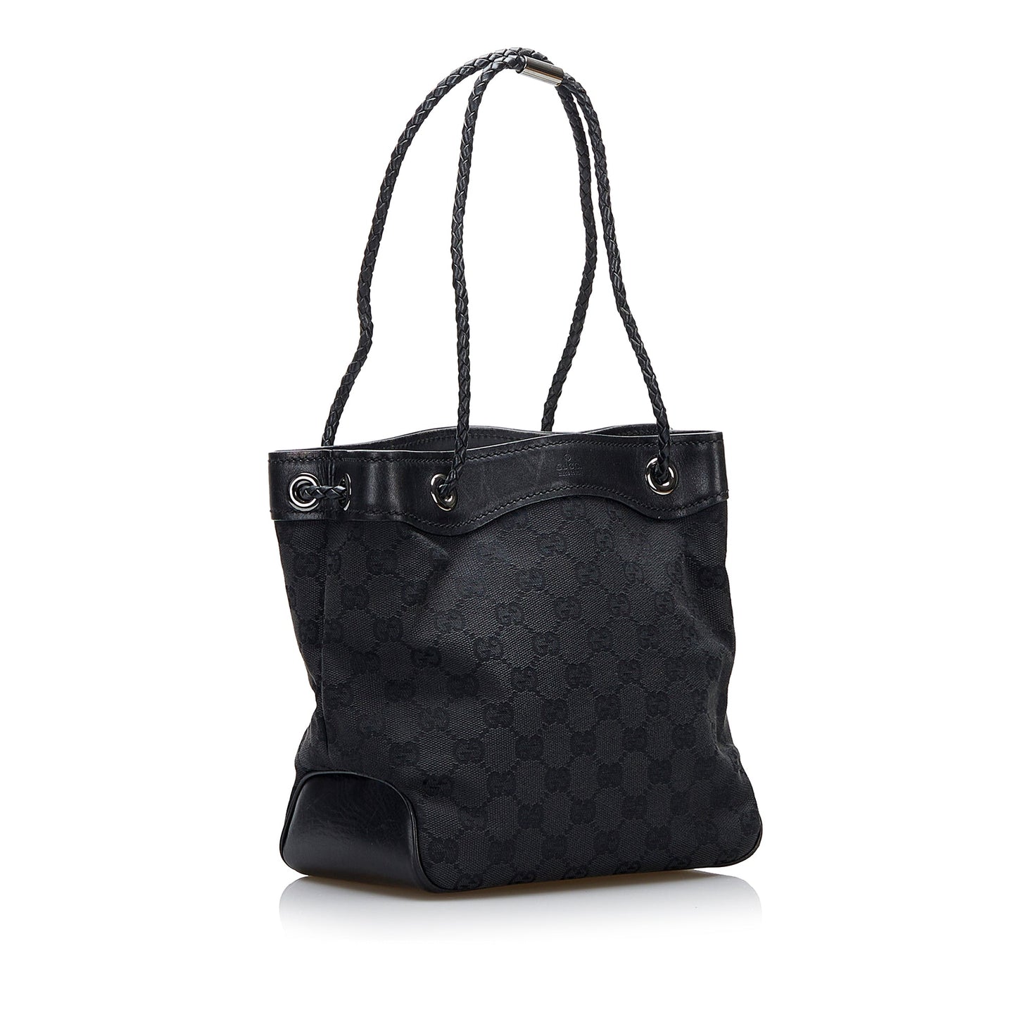 Gucci Leather Canvas Tote