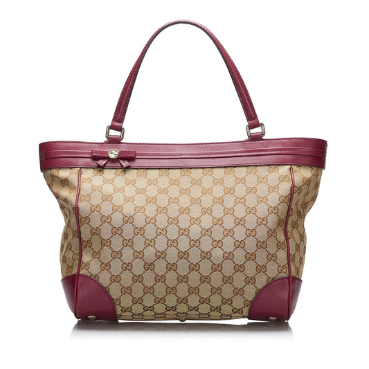 Gucci Leather Canvas Tote Style 34