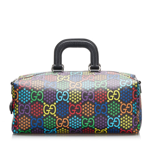 Gucci Canvas Top Handle Handbag