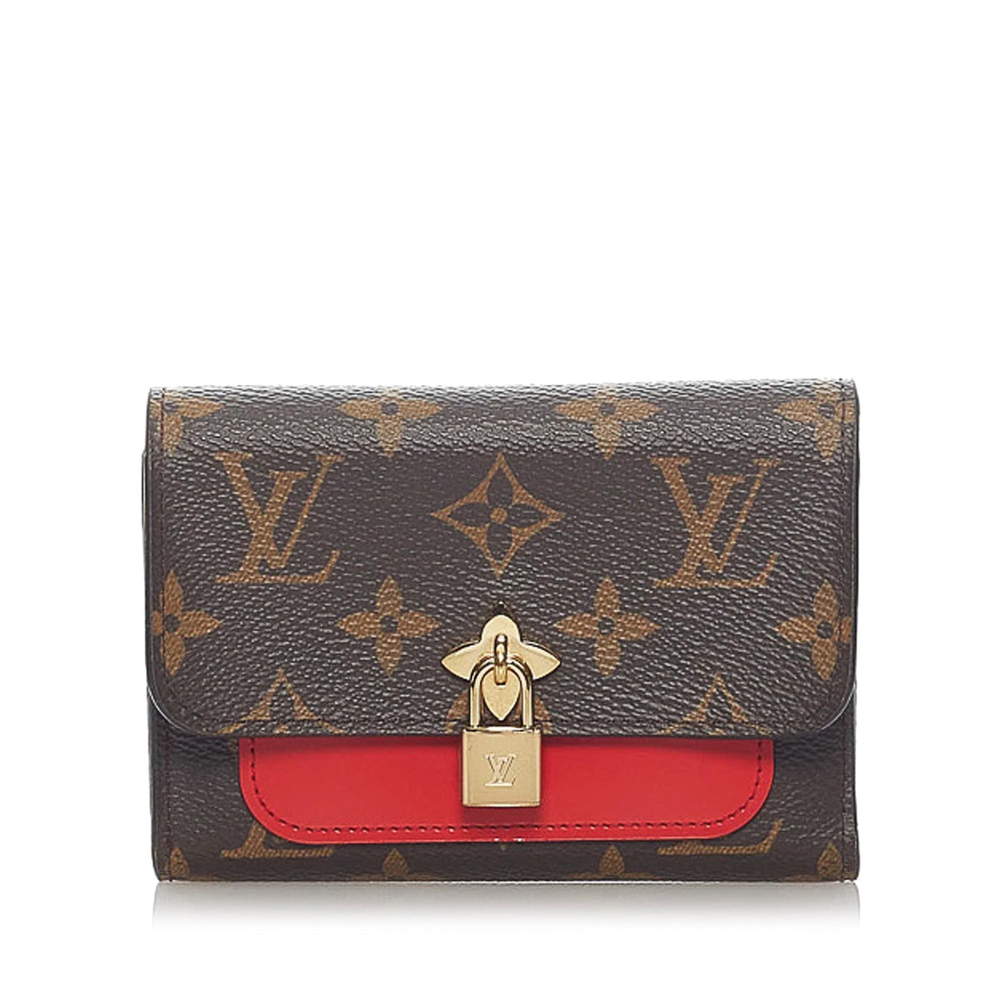 Louis vuitton Monogram Flower Compact Wallet Brown