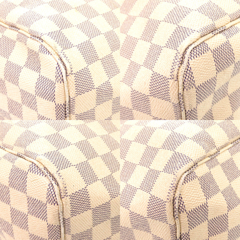 LOUIS VUITTON Tote Bag Damier Azur Canvas white Damier Azur Neverfull GM with pouch