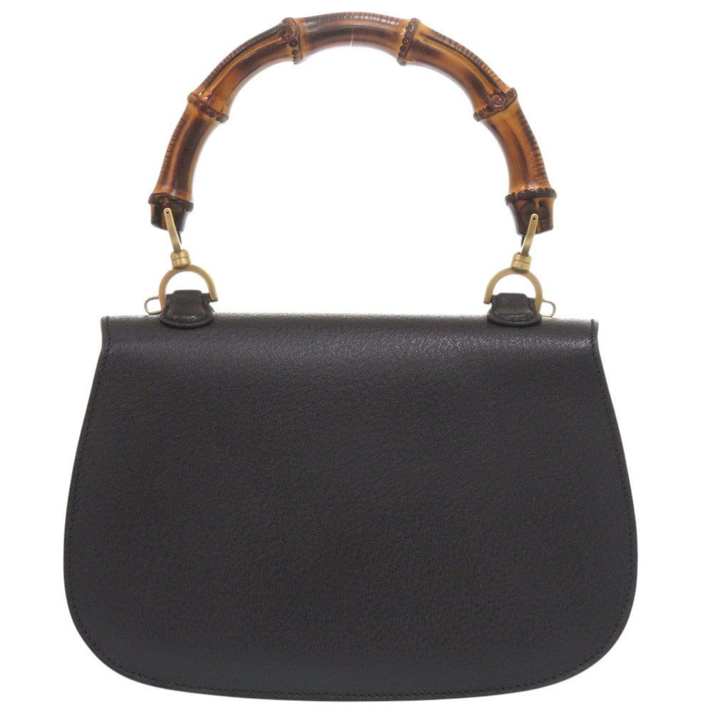 GUCCI Handbag 000 1364 0633 leather black Bamboo Women