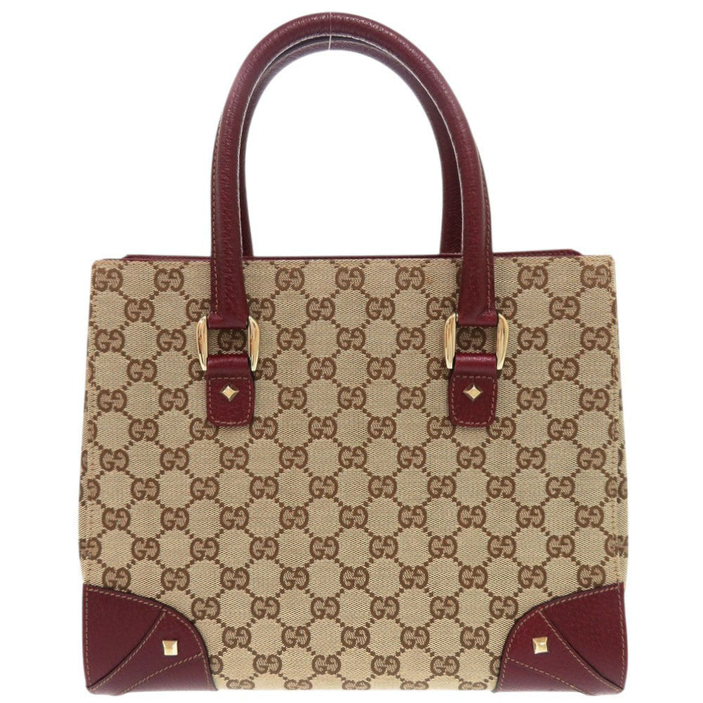 GUCCI Handbag 120895 GG canvas, leather beige Women