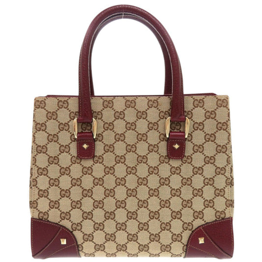 GUCCI Handbag 120895 GG canvas, leather beige Women