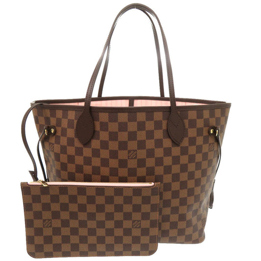 LOUIS VUITTON Tote Bag Damier Azur Canvas Rose valerine Damier New Neverfull MM Women