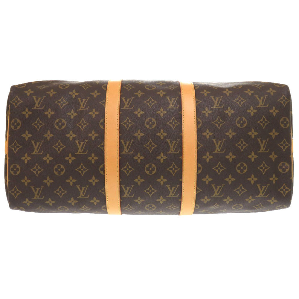  LOUIS VUITTON Boston Duffel bag Monogram canvas Brown Monogram Keepall bandouliere50