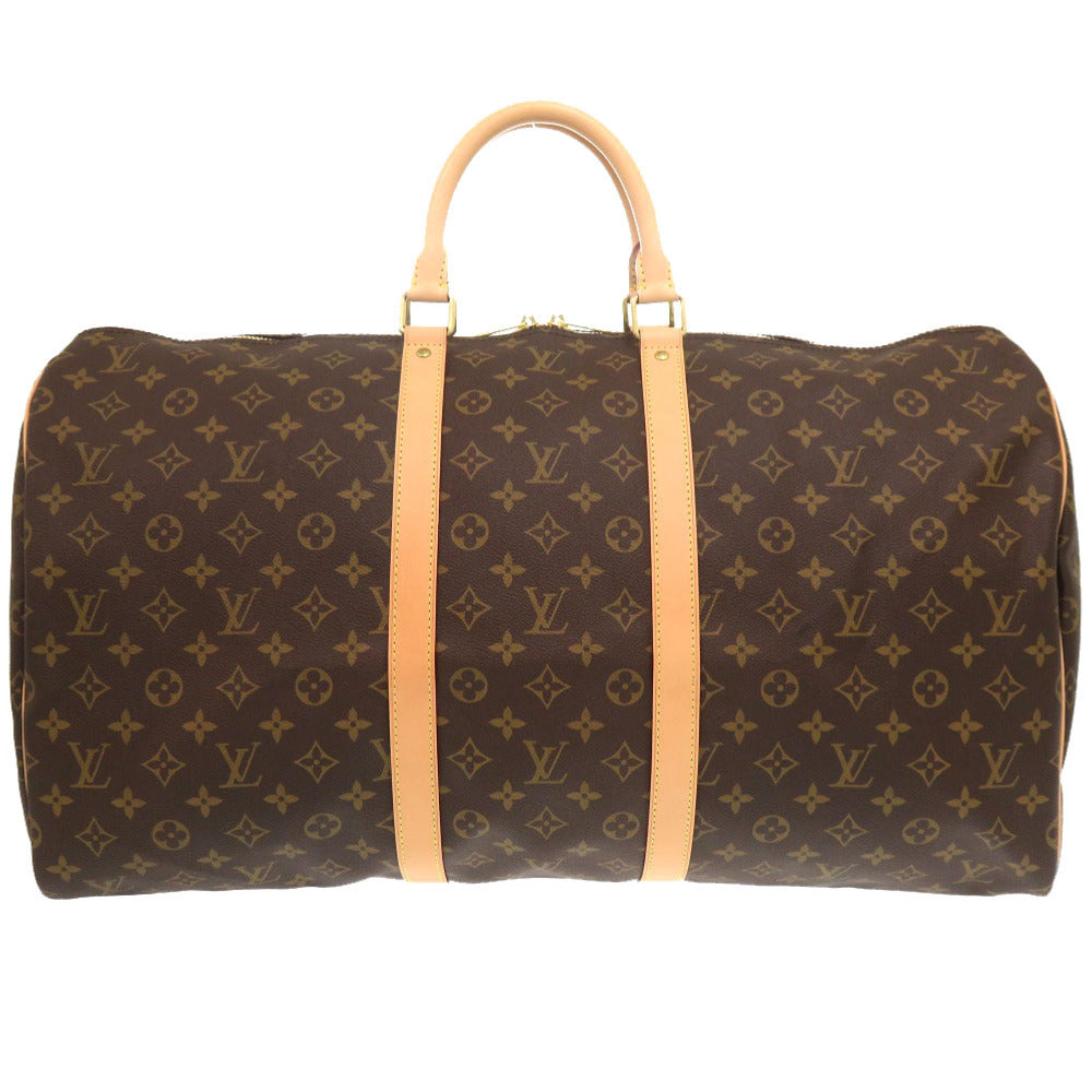 LOUIS VUITTON Boston Duffel bag Monogram canvas Brown Monogram New Keepall 55 mens
