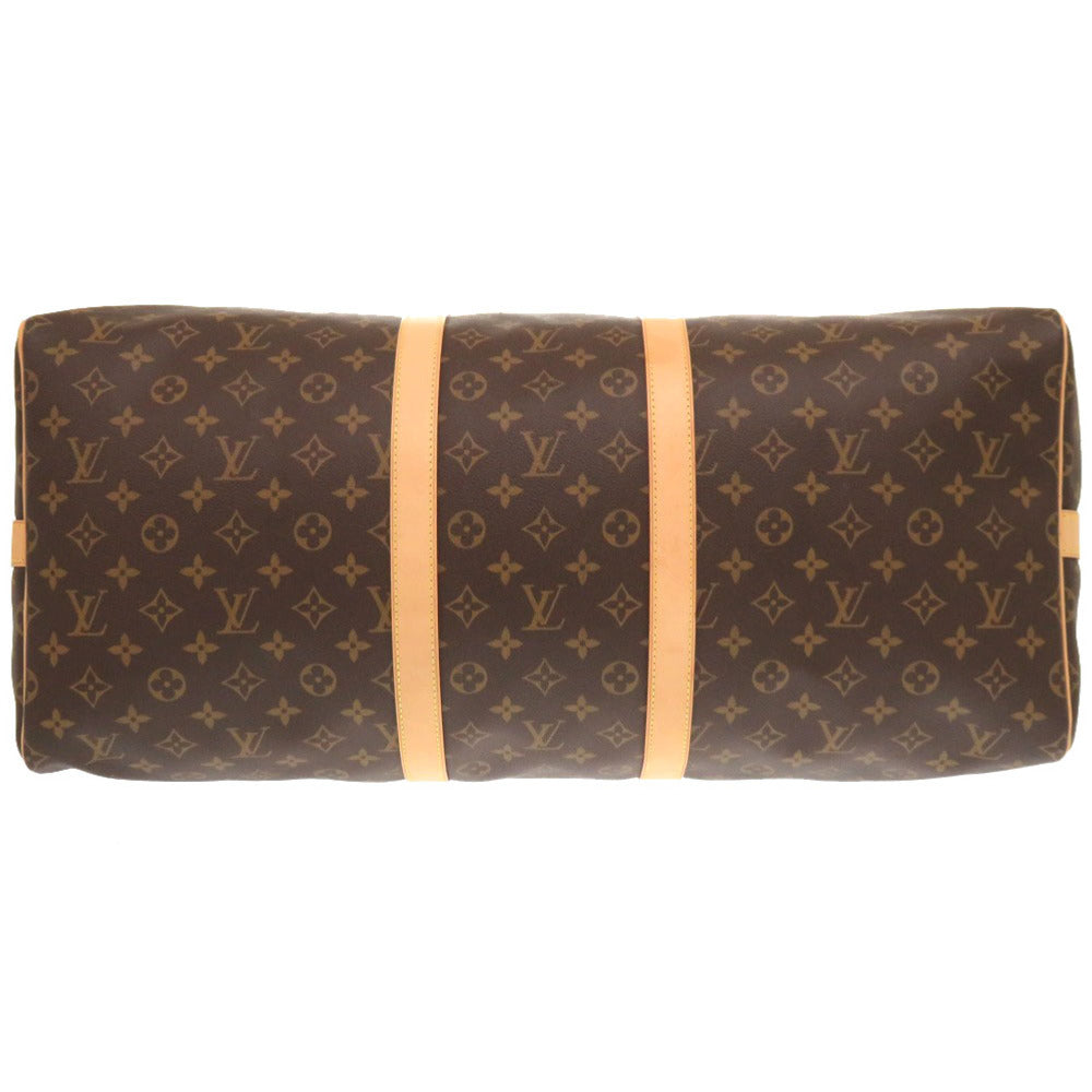 LOUIS VUITTON Boston Duffel bag Monogram canvas Brown Monogram New Keepall bandouliere55 mens
