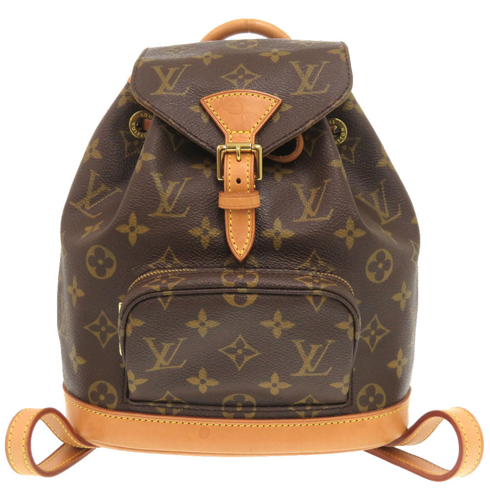LOUIS VUITTON Backpack Monogram canvas Brown Monogram Mini Montsouris Women