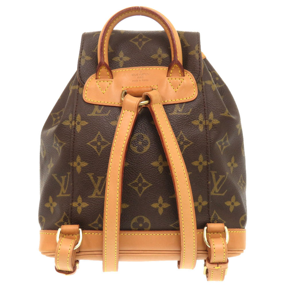 LOUIS VUITTON Backpack Monogram canvas Brown Monogram Mini Montsouris Women