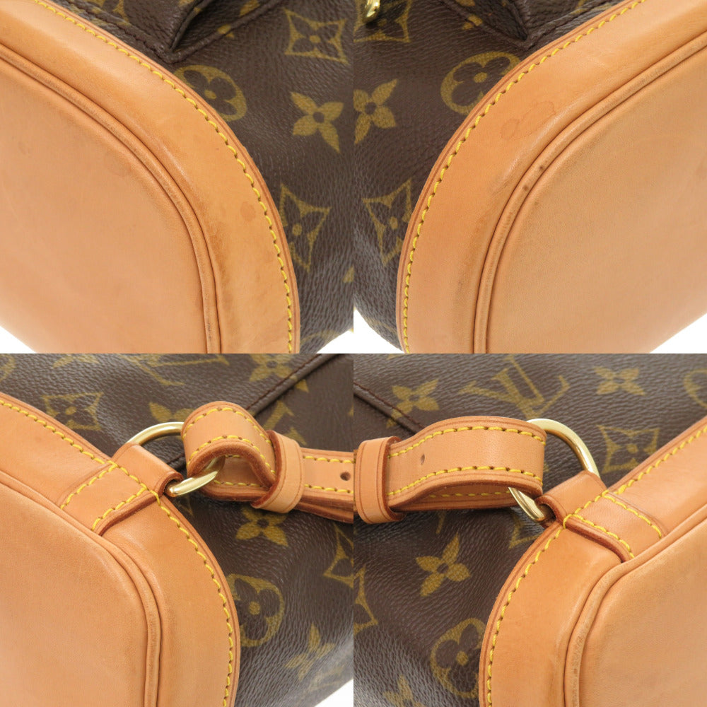 LOUIS VUITTON Backpack Monogram canvas Brown Monogram Mini Montsouris Women