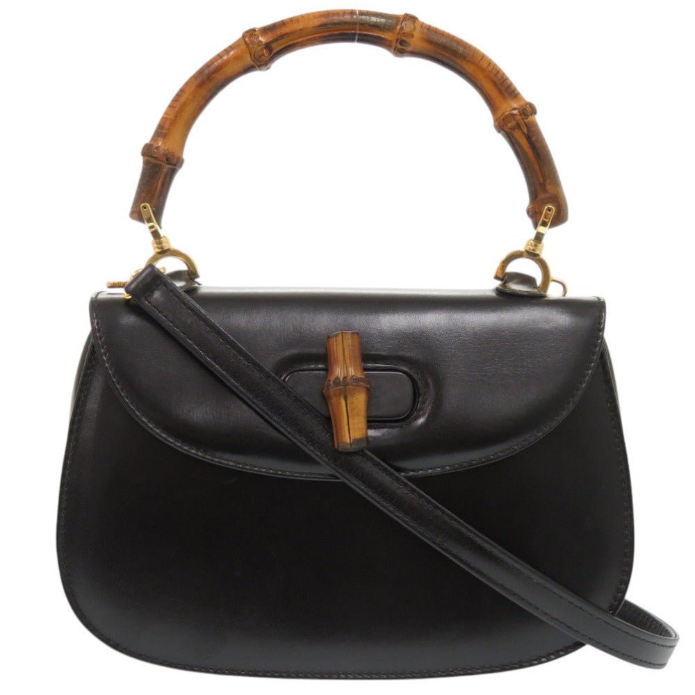 GUCCI Handbag 000 2046 0188 leather black Bamboo Women
