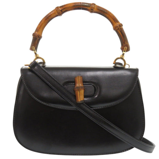 GUCCI Handbag 000 2046 0188 leather black Bamboo Women