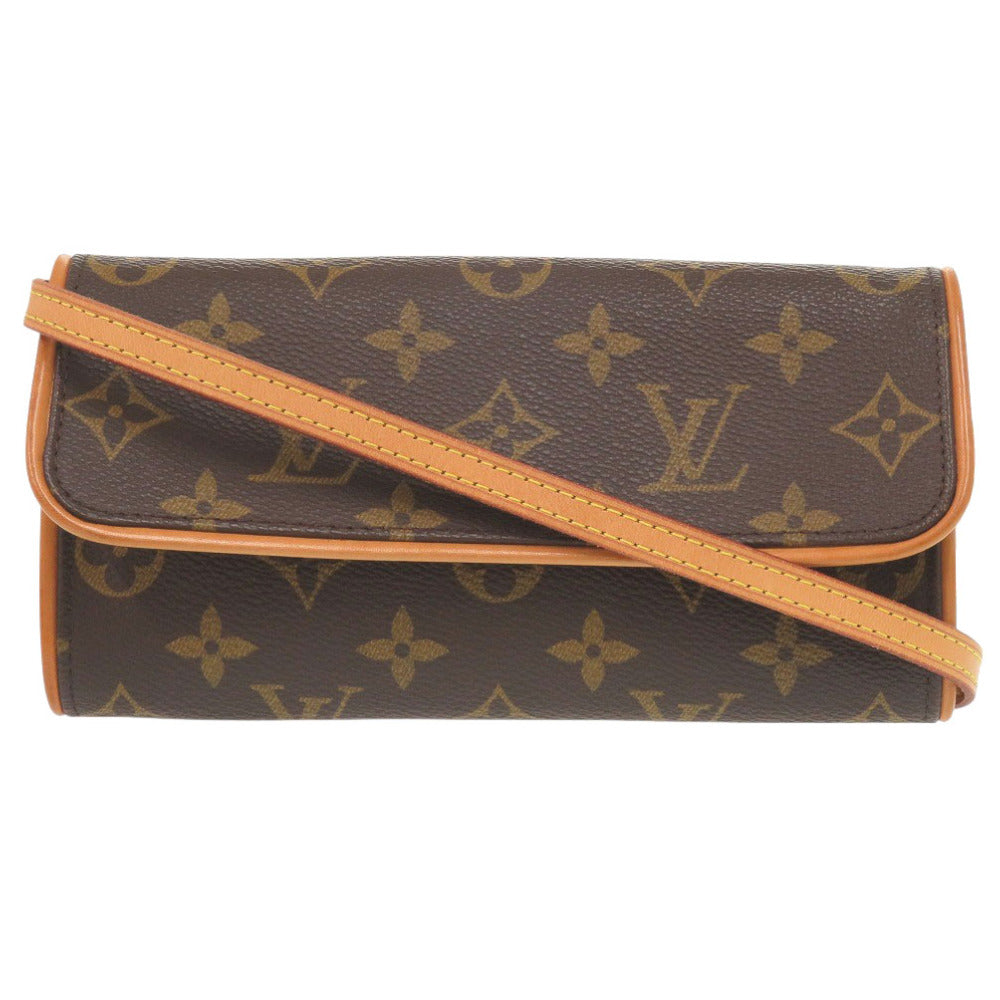 LOUIS VUITTON Shoulder Bag Monogram canvas Brown Monogram Pochette Twin PM Women