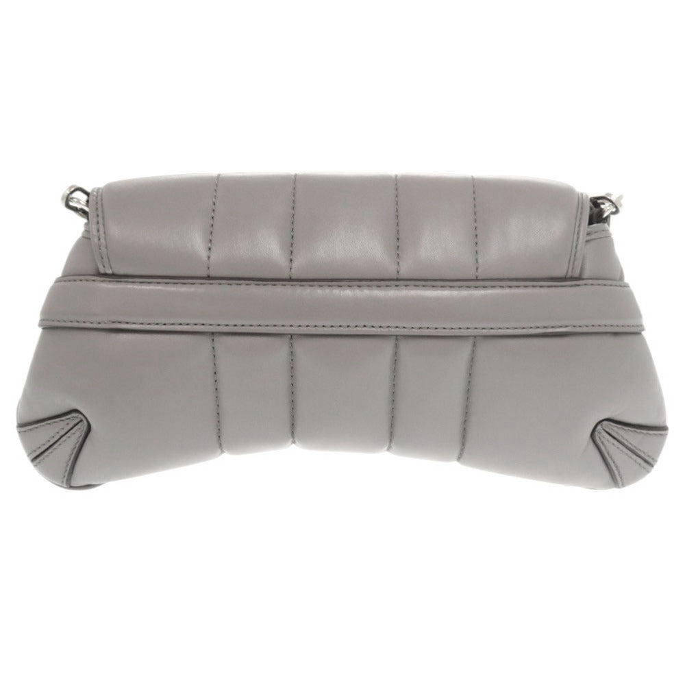 GUCCI Shoulder Bag 764339 leather gray Horsebit